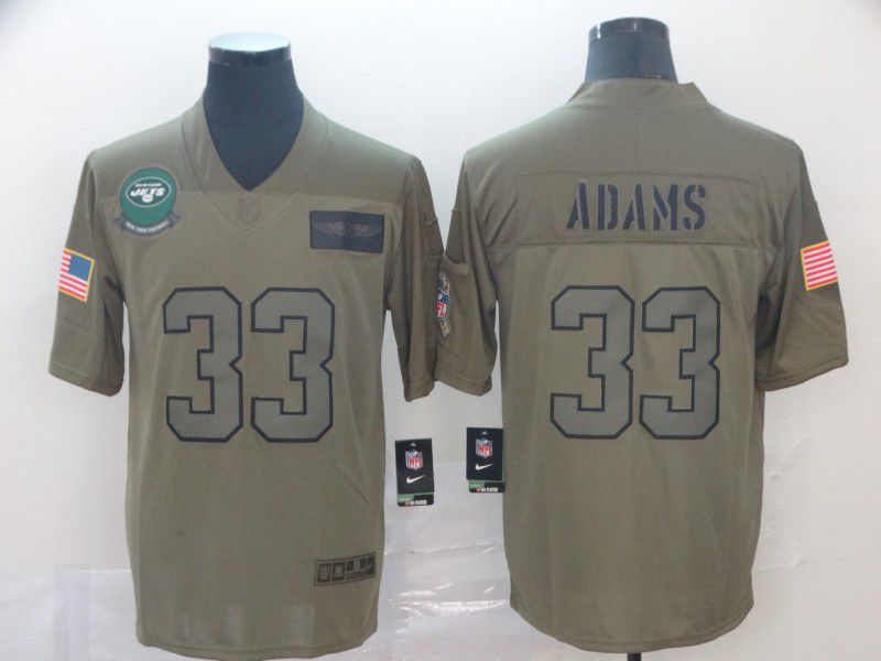 Men New York Jets 33 Adams Nike Camo 2019 Salute to Service Limited NFL Jerseys